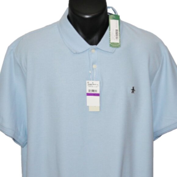 New with Tags, Original Penguin Organic Cotton Pique Daddy Polo, XXL  Light Blue - Picture 1 of 11